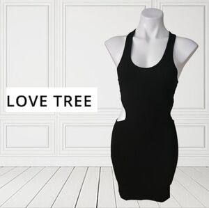 Love Tree Elegant Black Dress with Cutouts